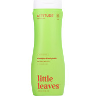 2-în-1 Șampon și gel de duș ECO pentru copii și bebeluși, Attitude cu aromă de pepene și cocos - 473 ml - seria Little Leaves 2-în-1 Șampon și gel de duș ECO pentru copii și bebeluși, Attitude cu aromă de pepene și cocos - 473 ml - seria Little Leaves