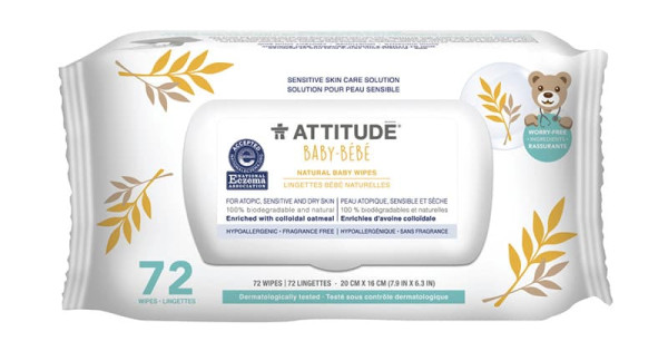 Servetele Umede Eco Naturale Hipoalergenice Attitude Fara Miros