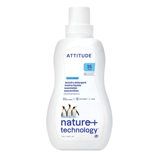 Detergent ecologic lichid de rufe - Attitude cu aromă de flori de câmp Detergent ecologic lichid de rufe - Attitude cu aromă de flori de câmp