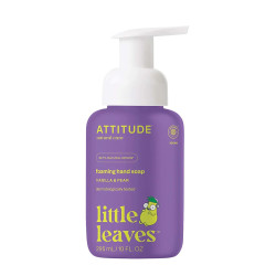 Săpun lichid de mâini ecologic cu spumă, pentru copii, Attitude cu aromă de vanilie și pere - seria Little Leaves