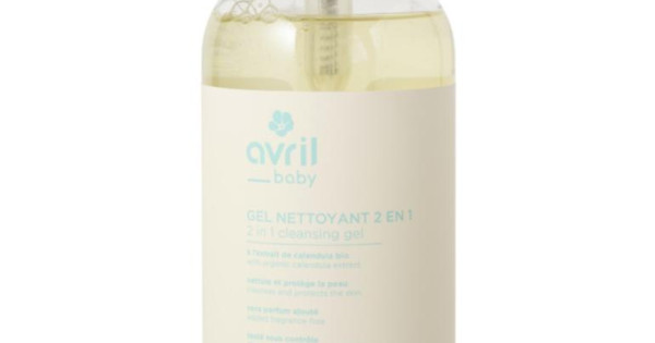 Gel De Dus Si Sampon Bio Avril Pentru Bebelusi 500 Ml