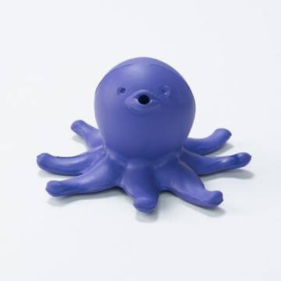 Jucărie ECO din cauciuc natural Begin Again Toys - prietena de baie caracatiță mov