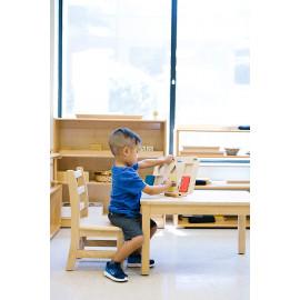 Planșă Montessori din lemn cu încuietori Big Future Toys, jucărie senzorială de îndemânare