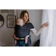 Wrap elastic din bambus pentru purtarea bebelușilor - Boba Charcoal Wrap elastic din bambus pentru purtarea bebelușilor - Boba Charcoal