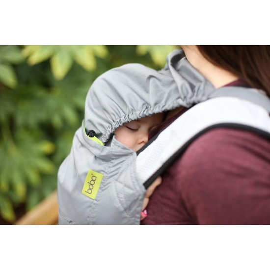 Boba Air gri - marsupiu ergonomic ușor, compact și subțire pentru bebeluși și copii, perfect pentru vară