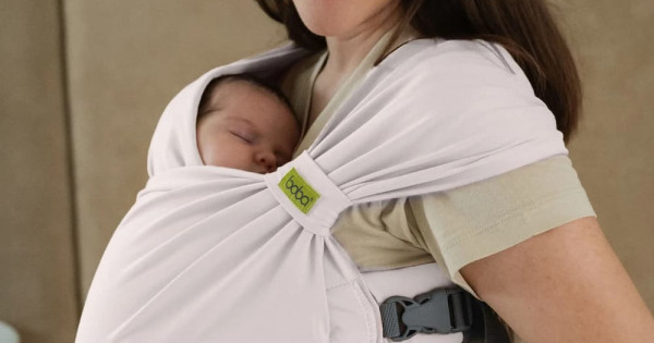 Marsupiu Ergonomic Hibrid Boba Bliss Organic Stone Bumbac Bebelusi Copii