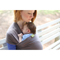 Wrap elastic din bumbac organic pentru purtarea bebelușilor Boba Organic Dark Gray Wrap elastic din bumbac organic pentru purtarea bebelușilor Boba Organic Dark Gray