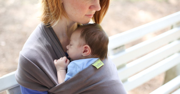 Wrap Elastic Bumbac Purtarea Bebelusilor Boba Organic Dark Gray