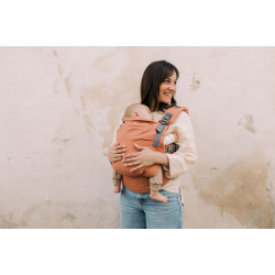 Marsupiu ergonomic Boba X Apricot complet ajustabil, din bumbac, pentru bebeluși și copii Marsupiu ergonomic Boba X Apricot complet ajustabil, din bumbac, pentru bebeluși și copii