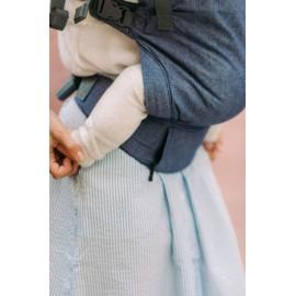 Marsupiu ergonomic Boba X Chambray complet ajustabil, din bumbac, pentru bebeluși și copii