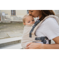 Marsupiu ergonomic Boba X Linen Beige Pampas din in, complet ajustabil pentru bebeluși și copii Marsupiu ergonomic Boba X Linen Beige Pampas din in, complet ajustabil pentru bebeluși și copii