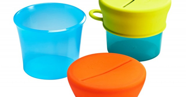 Set 2 Caserole Fara Bpa Cu Capace Din Silicon Pentru Gustari Boon Snug Snack