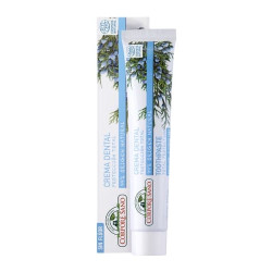 Pastă de dinți Corpore Sano Total Protection cu cimbru, mentă, rozmarin, ienupăr și salvie, fără fluor - pentru igienă orală completă - 75 ml Pastă de dinți Corpore Sano Total Protection cu cimbru, mentă, rozmarin, ienupăr și salvie, fără fluor - pentru igienă orală completă - 75 ml