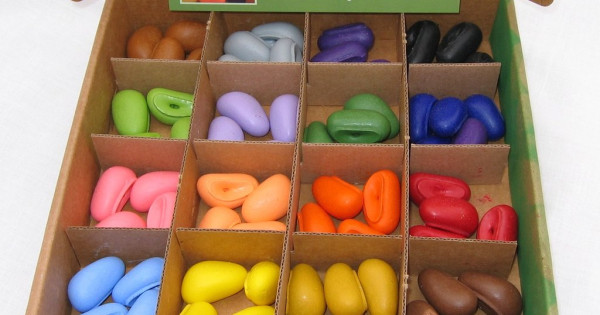64 Creioane Crayon Rocks Naturale Cutie 16 Culori