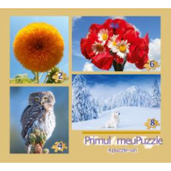 Primul meu Puzzle. 4 puzzle-uri pentru copii Creat Cera (2, 4, 6, 8 piese) Primul meu Puzzle. 4 puzzle-uri pentru copii Creat Cera (2, 4, 6, 8 piese)