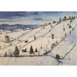 Puzzle România, Sadova Bucovina, 195 de piese, 29 x 42 cm, pentru copii. Colecția Obiective Turistice România Creat Cera
