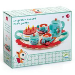 Set aniversar turcoaz Djeco - tortul și ceaiul lui Fox