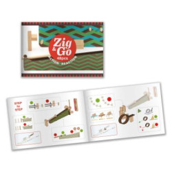 Zig and Go Big Boum Wall Rouge, set de construcție Djeco trasee, 48 de piese