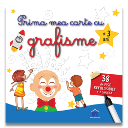 Prima mea carte cu grafisme - 38 de fișe refolosibile cu cariocă dry-erase - Scrie și șterge