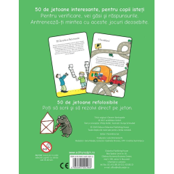 Jocuri de inteligență - 50 de cartonașe laminate + o cariocă scrie-șterge