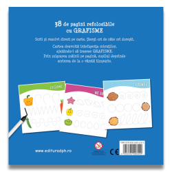 Prima mea carte cu grafisme - 38 de fișe refolosibile cu cariocă dry-erase - Scrie și șterge Prima mea carte cu grafisme - 38 de fișe refolosibile cu cariocă dry-erase - Scrie și șterge