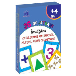 36 Cartonașe Învățăm Cifre, Semne Matematice, Mulțimi, Figuri geometrice