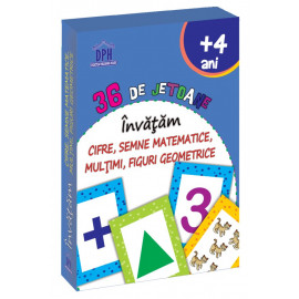36 Cartonașe Învățăm Cifre, Semne Matematice, Mulțimi, Figuri geometrice