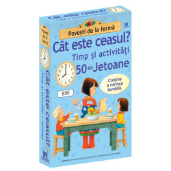 Cât este ceasul - Timp și activități - 50 Cartonașe Usborne în limba română cu cariocă scrie-șterge Cât este ceasul - Timp și activități - 50 Cartonașe Usborne în limba română cu cariocă scrie-șterge