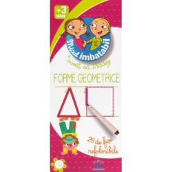 Forme geometrice - Scrie și șterge (cu cariocă) - seria Sunt imbatabil