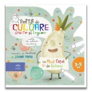 Porția de culoare: fructe și legume - carte de colorat cu rime - Lavinia Trifan