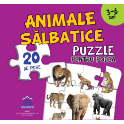 Puzzle pentru podea - ANIMALE SĂLBATICE Puzzle pentru podea - ANIMALE SĂLBATICE