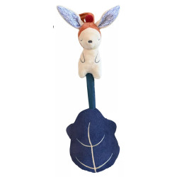 Jucărie muzicală „Doudou” Ebulobo Gabin Lapin pentru bebeluși