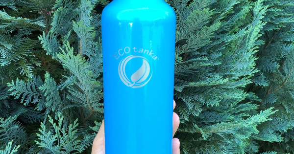 Butelie Din Inox Bleu Ecotanka Sportstanka 800ml Cu Capac Carabiniera