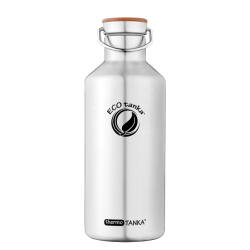 Termos din inox ECOtanka thermoTANKA 1200ml - cu capac din inox și bambus Termos din inox ECOtanka thermoTANKA 1200ml - cu capac din inox și bambus