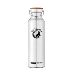 Termos din inox ECOtanka thermoTANKA 600ml - cu capac din inox și bambus Termos din inox ECOtanka thermoTANKA 600ml - cu capac din inox și bambus