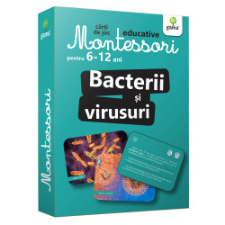 Bacterii și virusuri - Cărți de joc educative Montessori pentru 6-12 ani Bacterii și virusuri - Cărți de joc educative Montessori pentru 6-12 ani