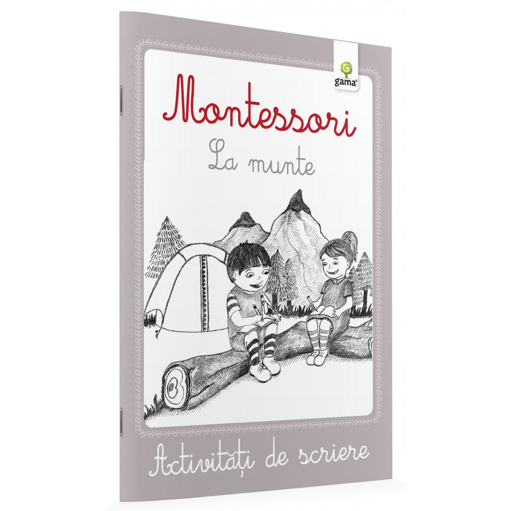 La munte - Activități de scriere Montessori