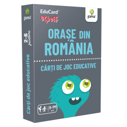 Orașe din România - Cărți de joc educative - EduCard Expert Orașe din România - Cărți de joc educative - EduCard Expert