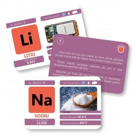 Elemente chimice - Cărți de joc educative Montessori pentru 6-12 ani