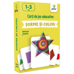 Forme și culori - Cărți de joc educative - EduCard Junior
