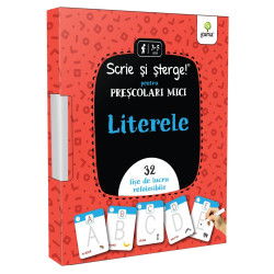Literele - Scrie și șterge - Preșcolari mici