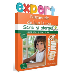 Numerele de la 0 la 100 - Scrie și șterge - Expert