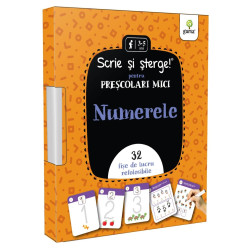 Numerele - Scrie și șterge - Preșcolari mici Numerele - Scrie și șterge - Preșcolari mici