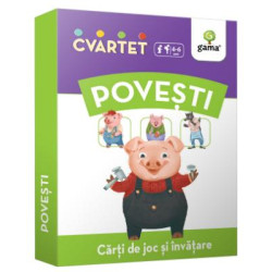 Povești - Cvartet - Cărți de joc și învățare Povești - Cvartet - Cărți de joc și învățare