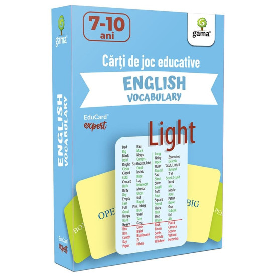 English Vocabulary - Cărți de joc educative Educard Expert