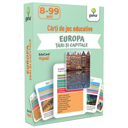 Europa. Țări şi capitale - Cărți de joc educative - EduCard Expert Europa. Țări şi capitale - Cărți de joc educative - EduCard Expert