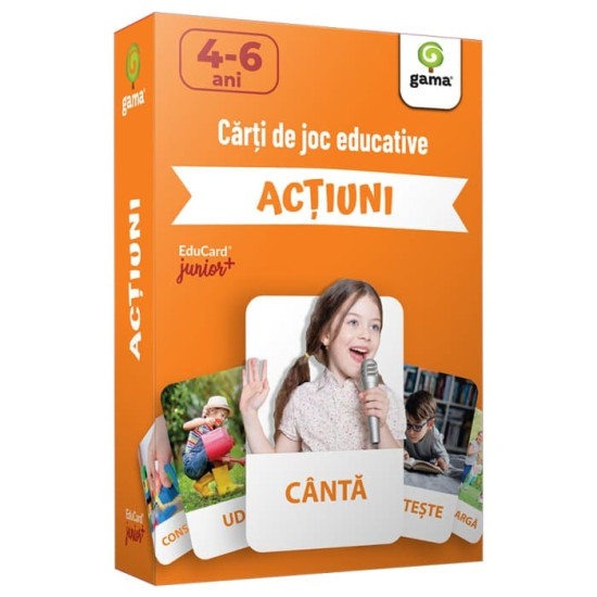 Acțiuni - EduCard Junior Plus - Cărți de joc educative Acțiuni - EduCard Junior Plus - Cărți de joc educative