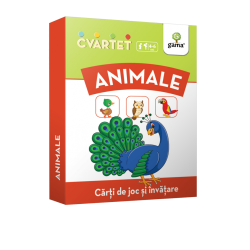 Animale - Cvartet - Cărți de joc și învățare Animale - Cvartet - Cărți de joc și învățare