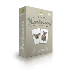 Animale - Cărți de joc bilingve Montessori - Asocieri Animale - Cărți de joc bilingve Montessori - Asocieri