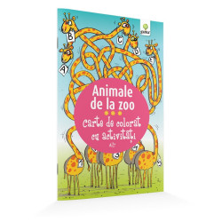 Animale de la Zoo - Carte de colorat cu activităţi Animale de la Zoo - Carte de colorat cu activităţi